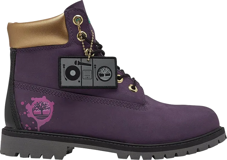 6 Inch Premium Boot Junior Hip Hop Royalty, purple