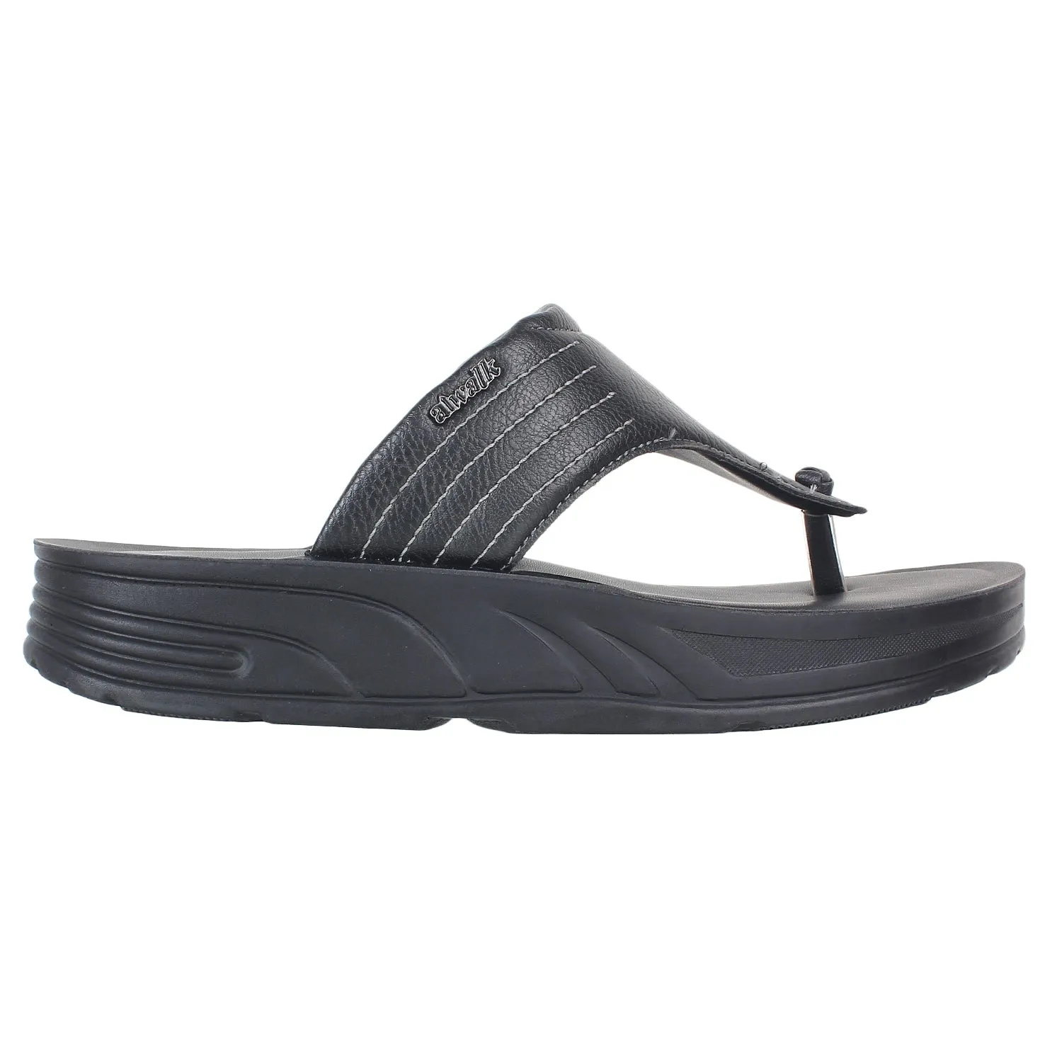 Aerowalk Men Slipper #FM04 - BLACK