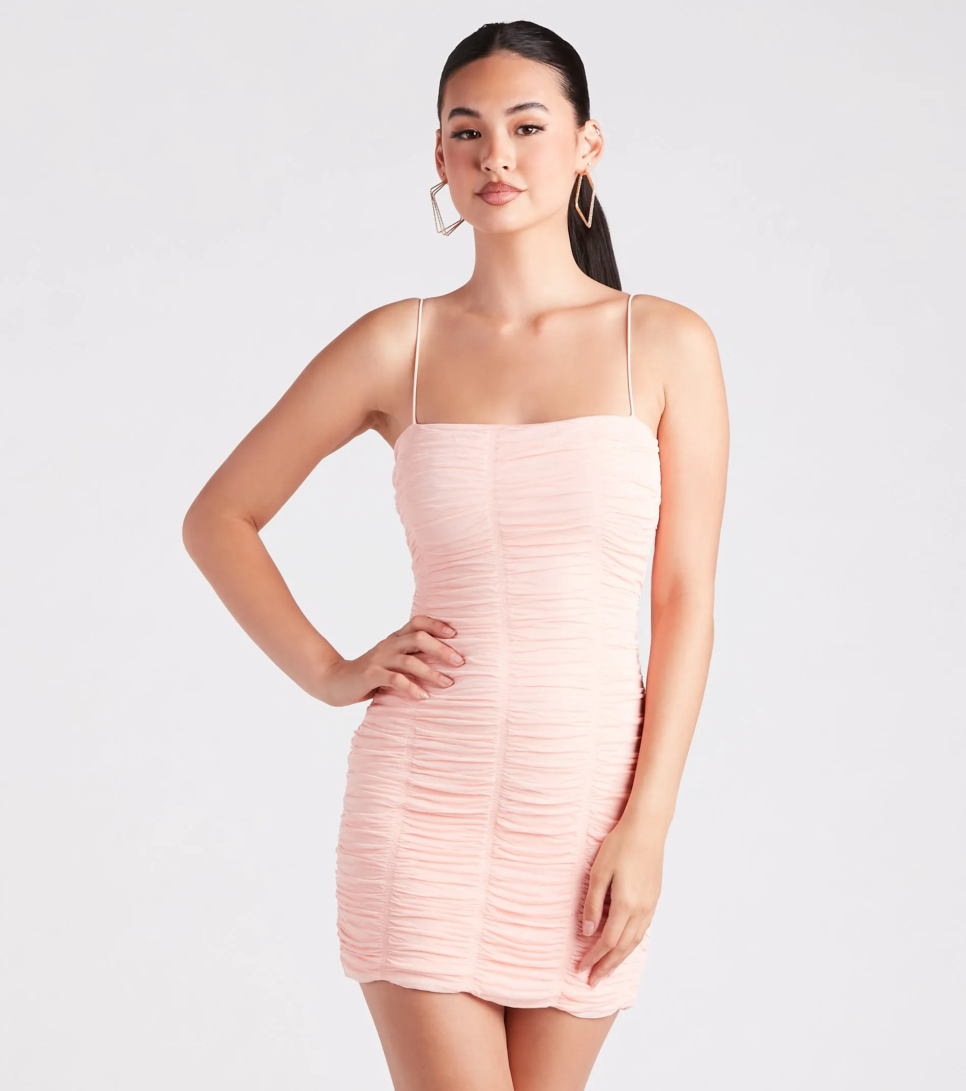 All About That Mesh Mini Dress