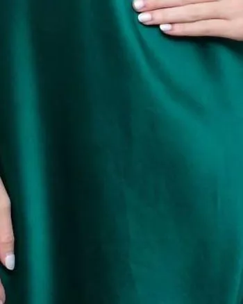 Bias Dress In Emerald | Emerald