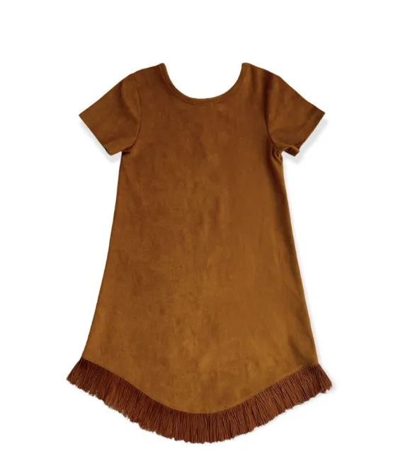 Brown Suede Fringe Dress Toddler (2T-5T)