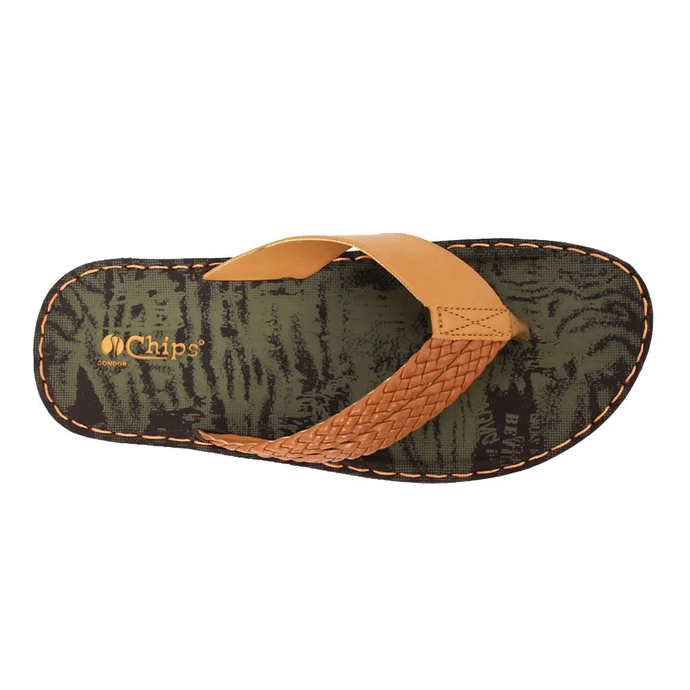 Chips Men Slipper #KT19 - TAN