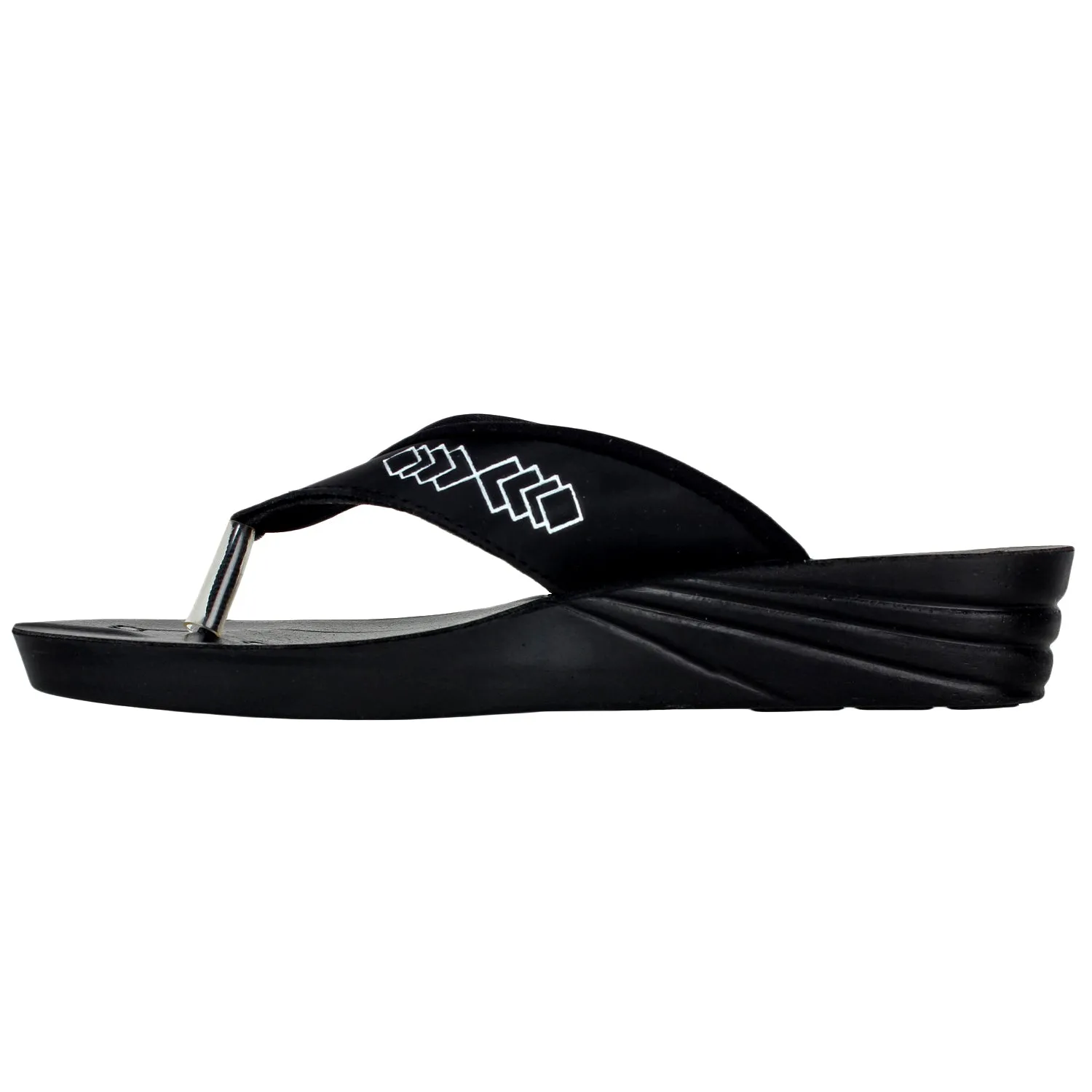 Chips Women Slipper #IF02 - BLACK