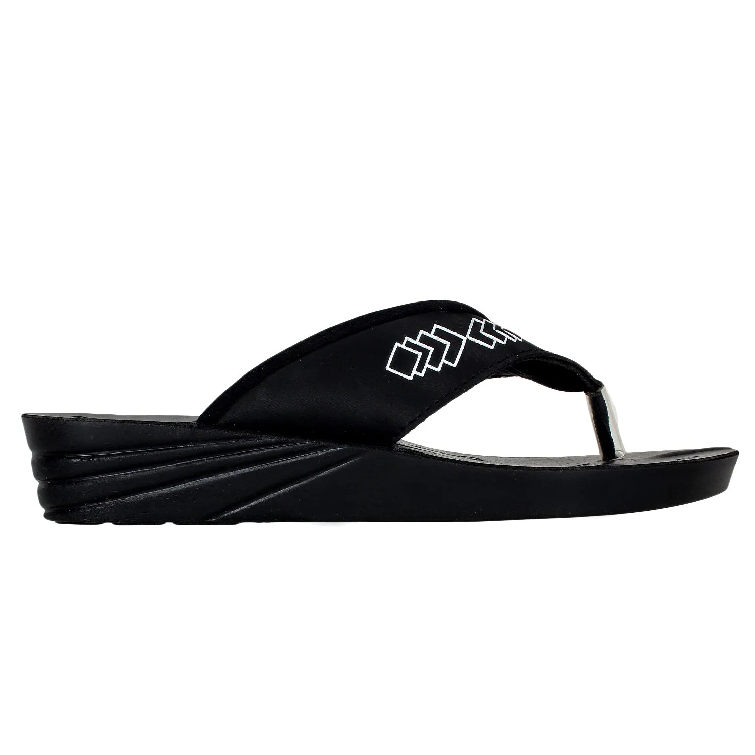 Chips Women Slipper #IF02 - BLACK