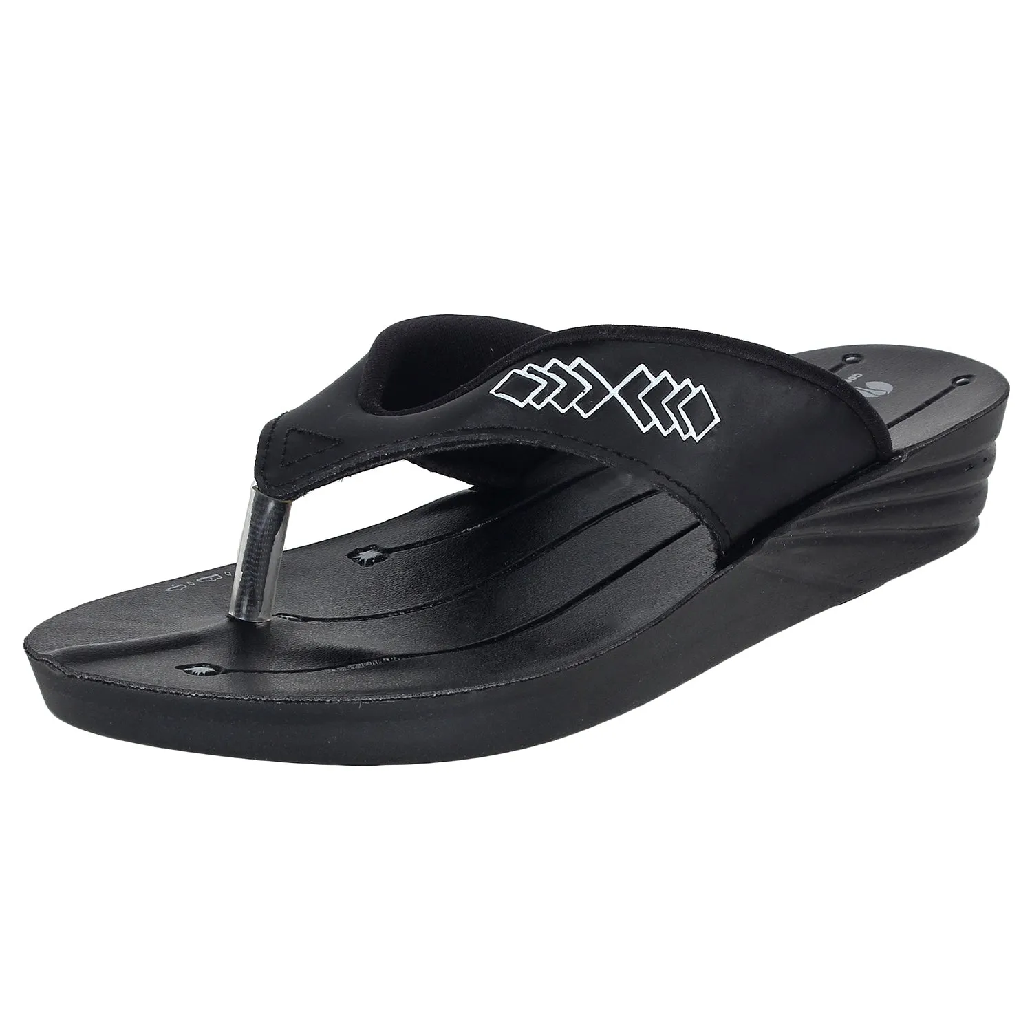Chips Women Slipper #IF02 - BLACK