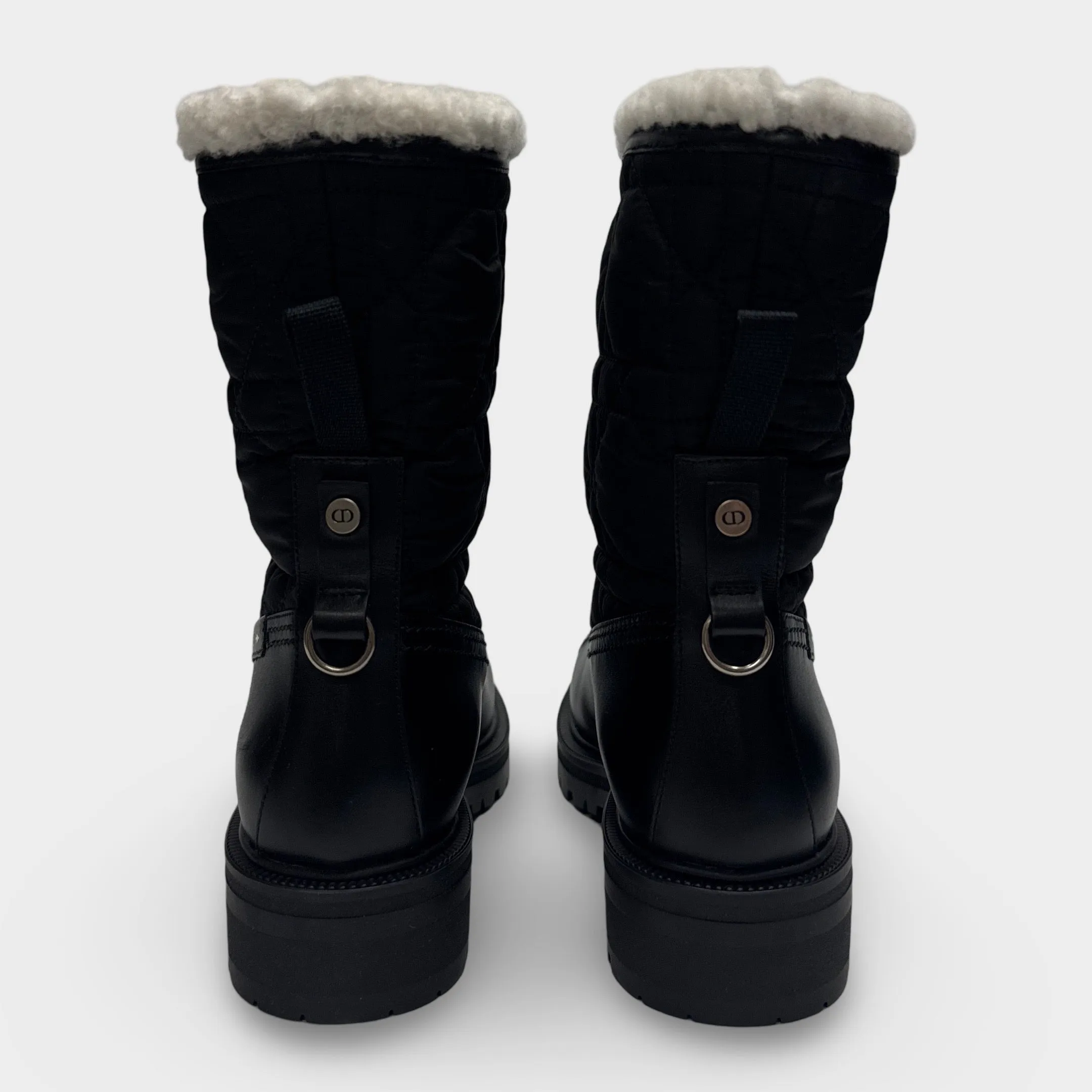 Christian Dior Women's Frozen-d Ankle Black Boots