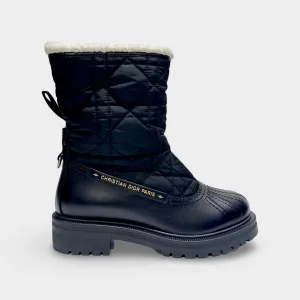 Christian Dior Women's Frozen-d Ankle Black Boots