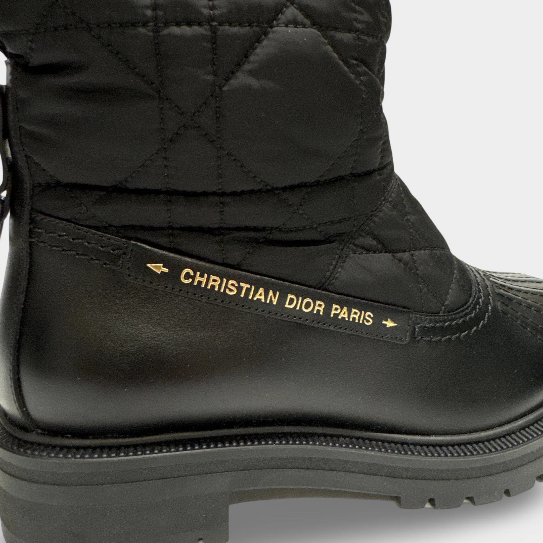 Christian Dior Women's Frozen-d Ankle Black Boots