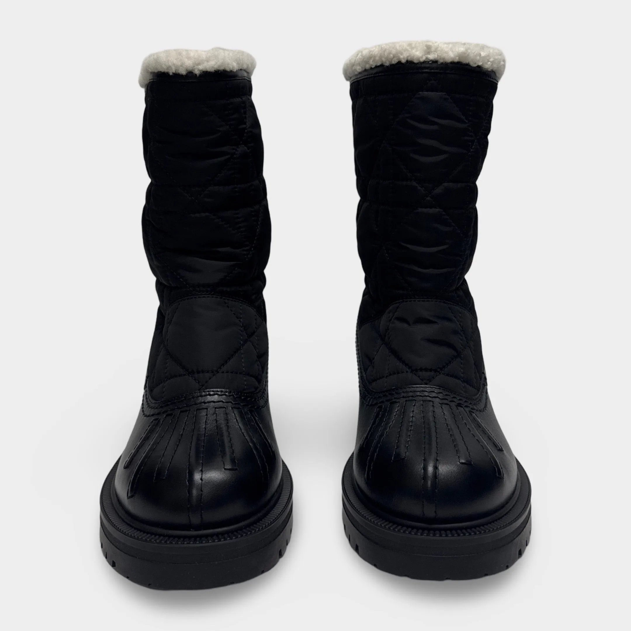Christian Dior Women's Frozen-d Ankle Black Boots