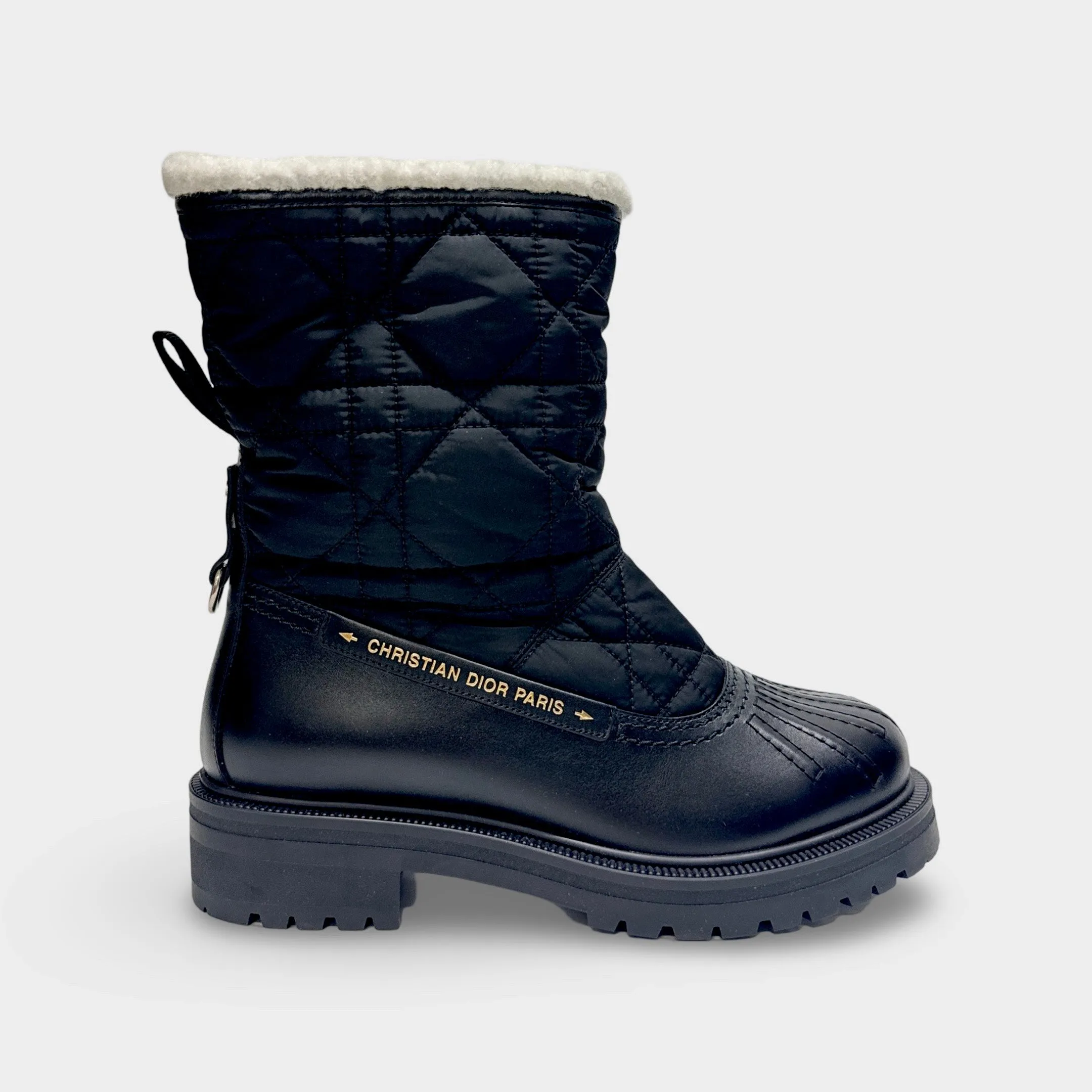 Christian Dior Women's Frozen-d Ankle Black Boots