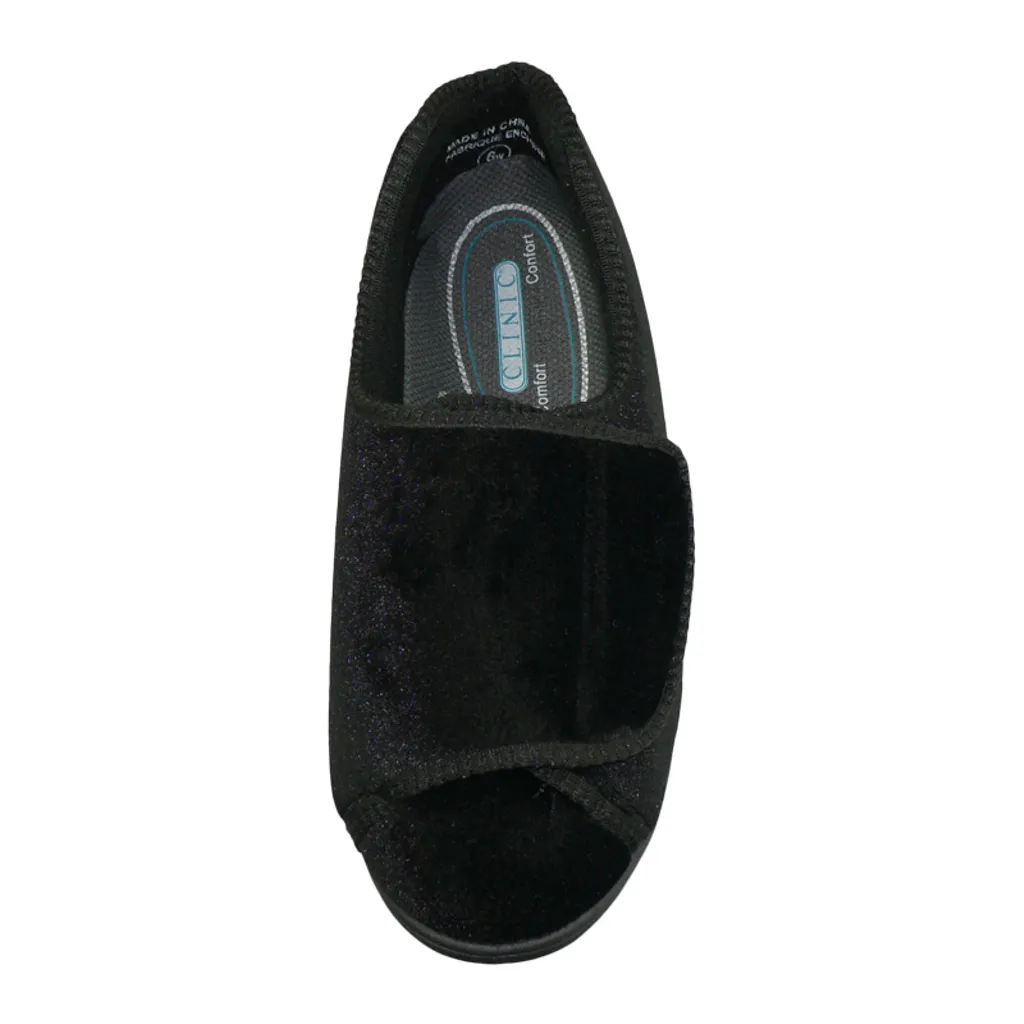 CLINIC Comfort System Women’s Clinic Slipper, Black, 11