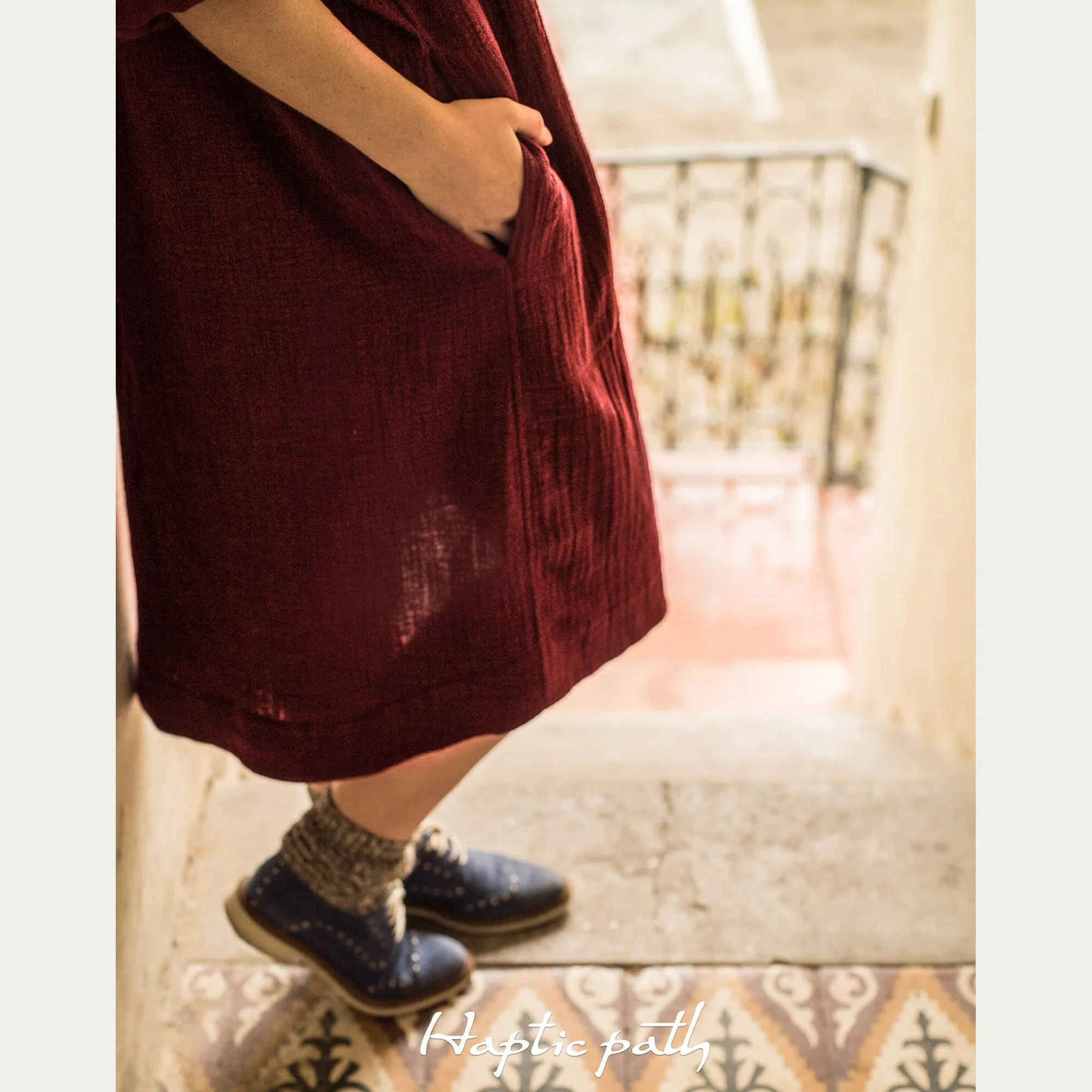 Cozy turtle-neck dress