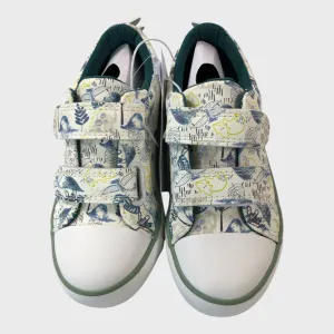Cream Dinosaur Print Trainers - Size 9 UK