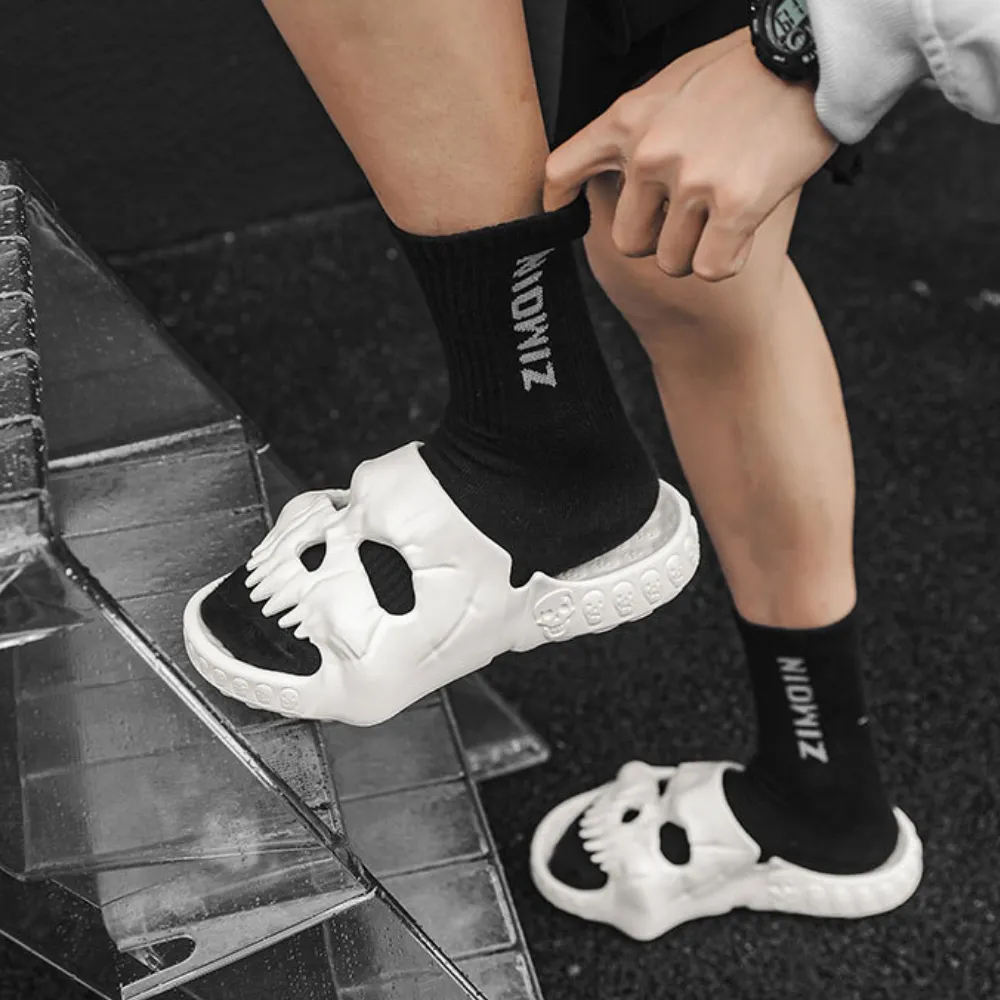 Dark Skull Slippers