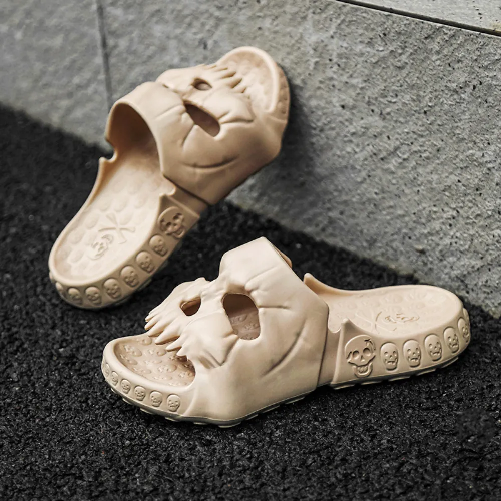Dark Skull Slippers