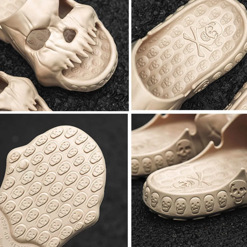 Dark Skull Slippers