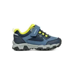 Geox Magnetar Blue Lime Green Waterproof J463ZB 050FU C4B3S Boys Trainers