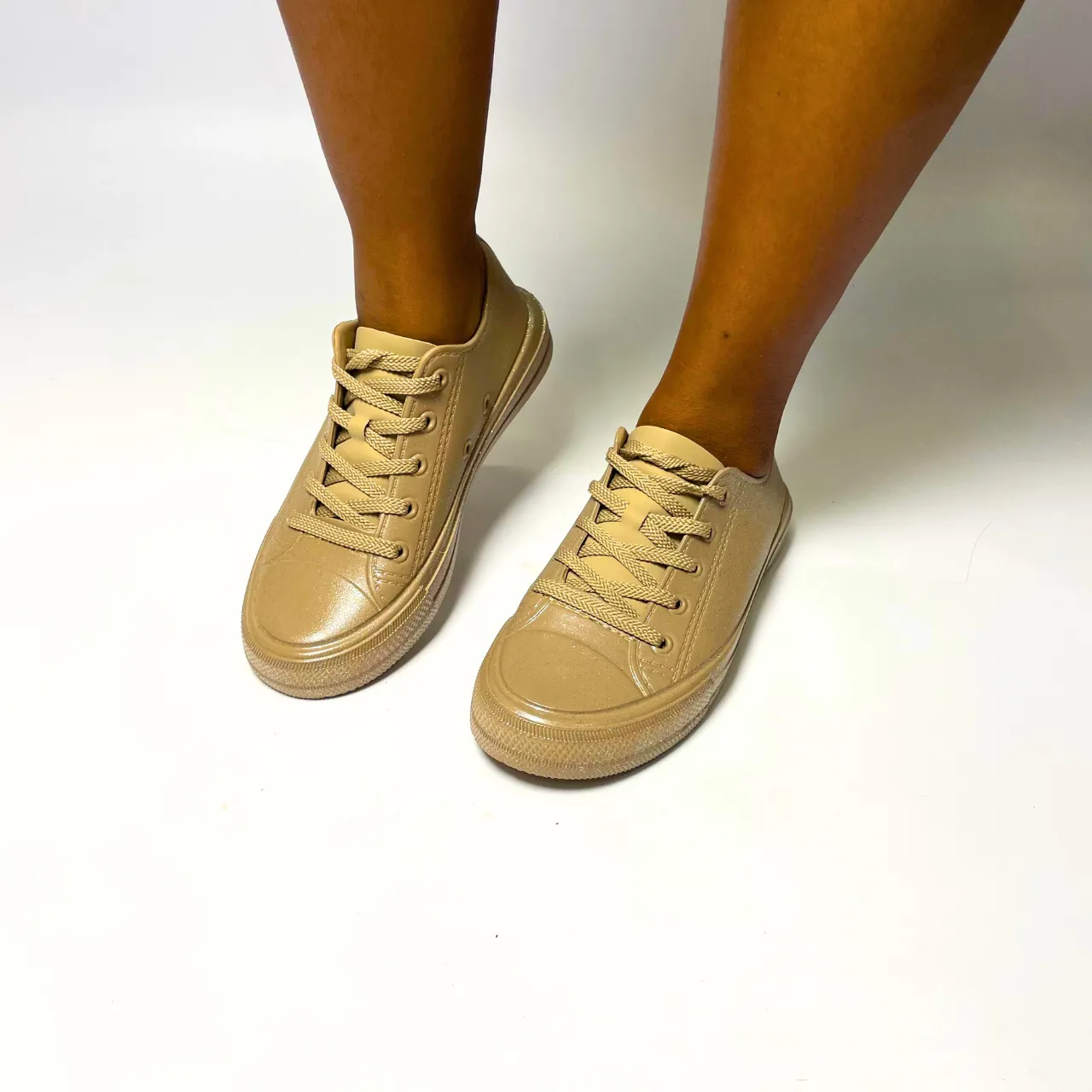 Holster CONNIE GLITTER beige sneaker