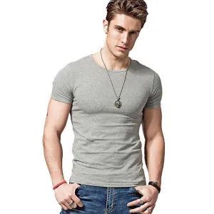Hot Summer Men’s Bamboo Fiber T-Shirt – Lightweight and Breathable Polyester Blend