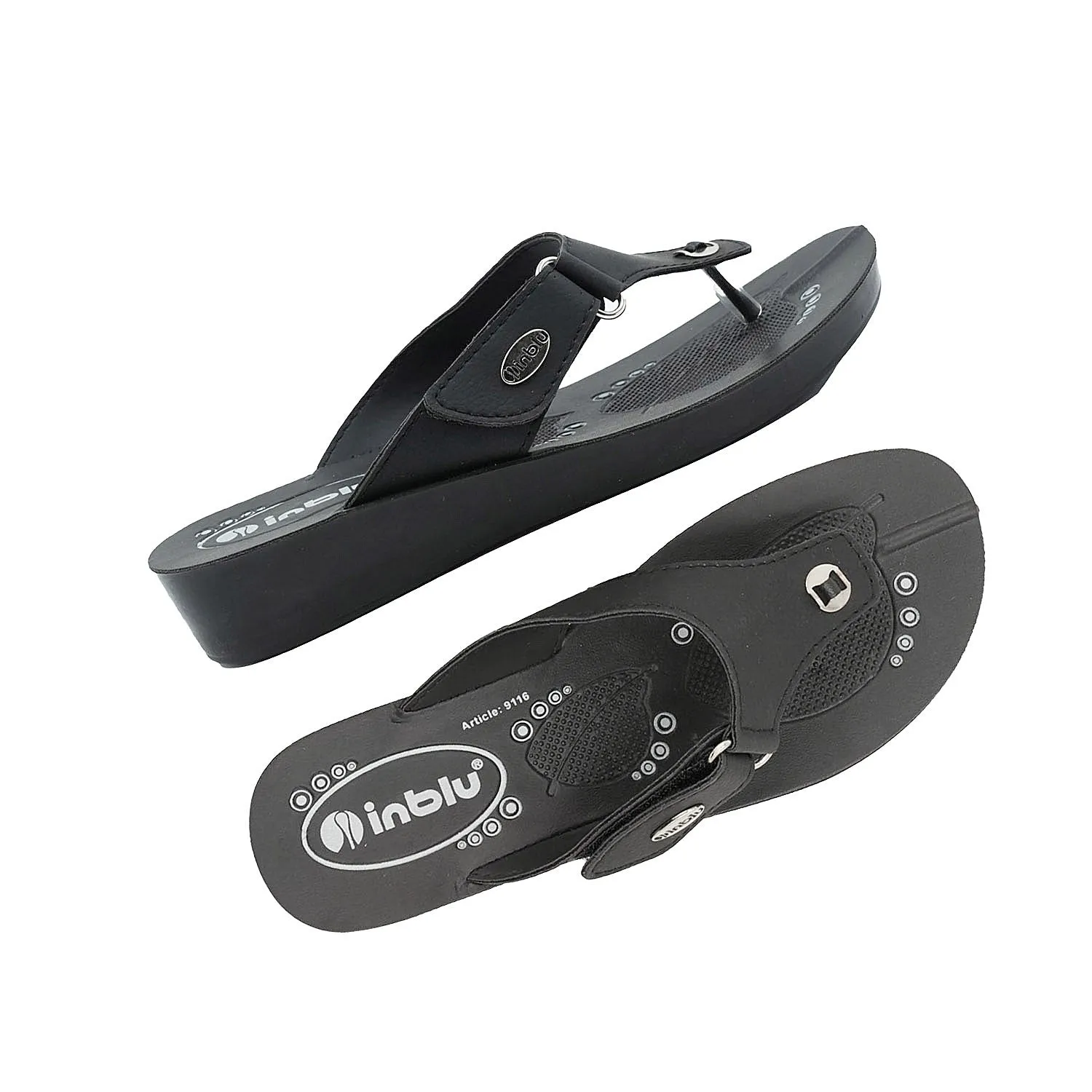 Inblu Women Slipper #9116 - BLACK