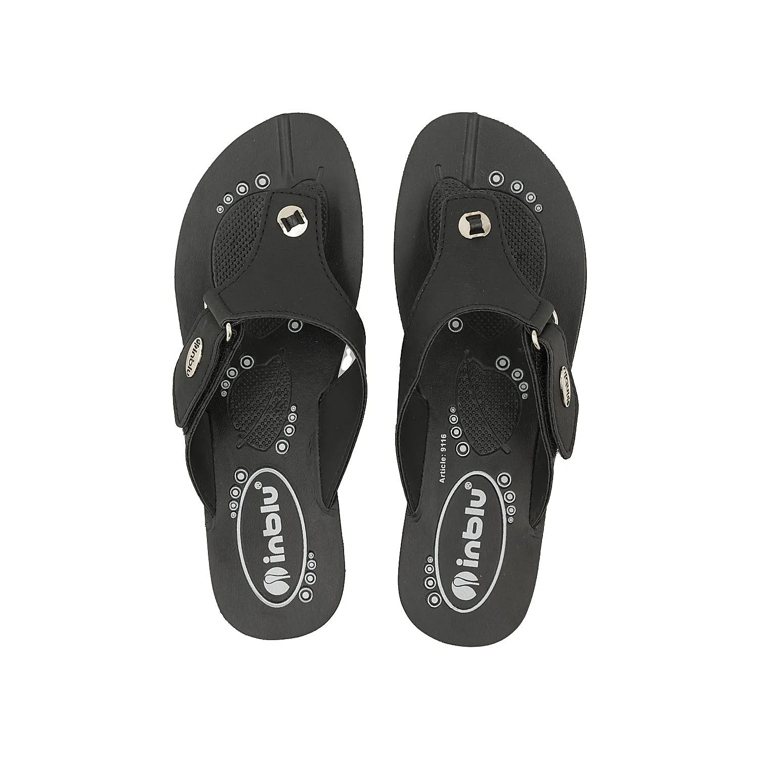 Inblu Women Slipper #9116 - BLACK