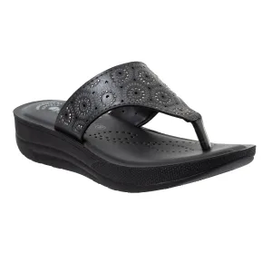 Inblu Women Slipper #CR03 - BLACK