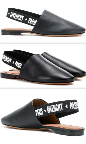 Logo Sling-Back Mules