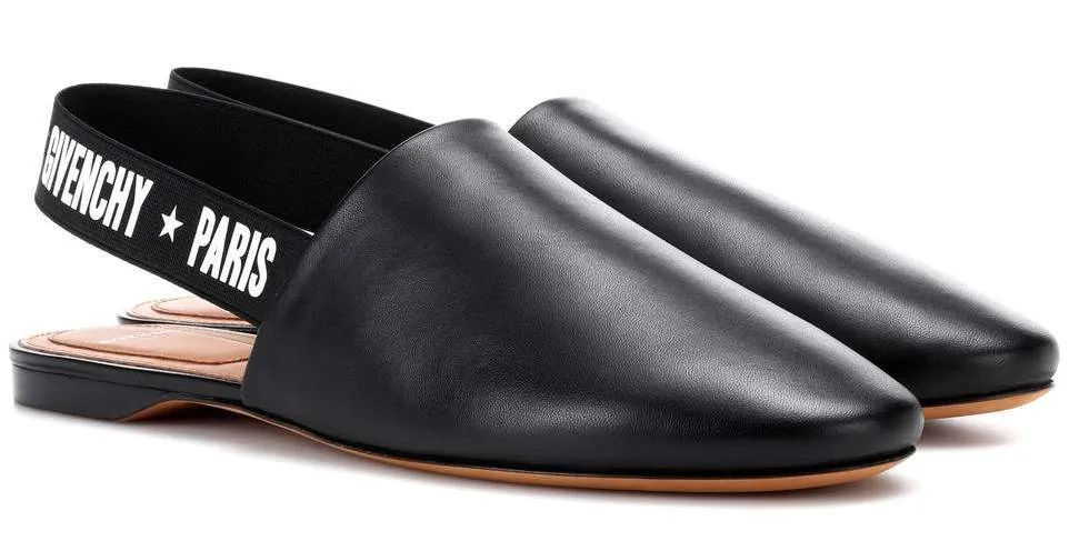Logo Sling-Back Mules