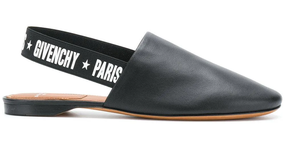 Logo Sling-Back Mules