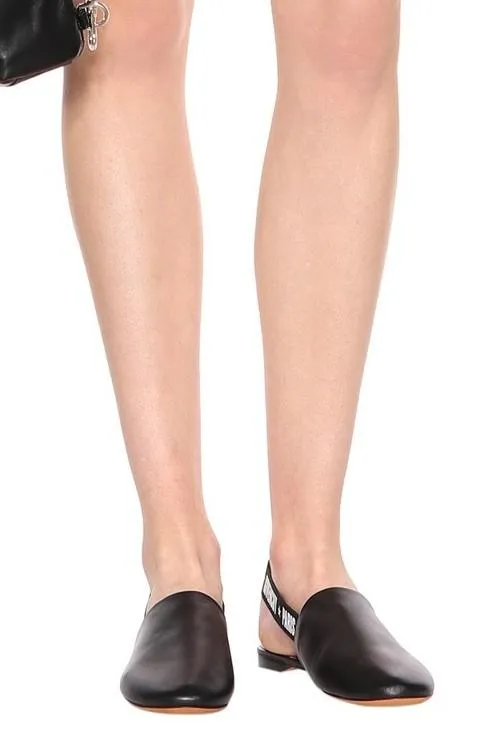 Logo Sling-Back Mules