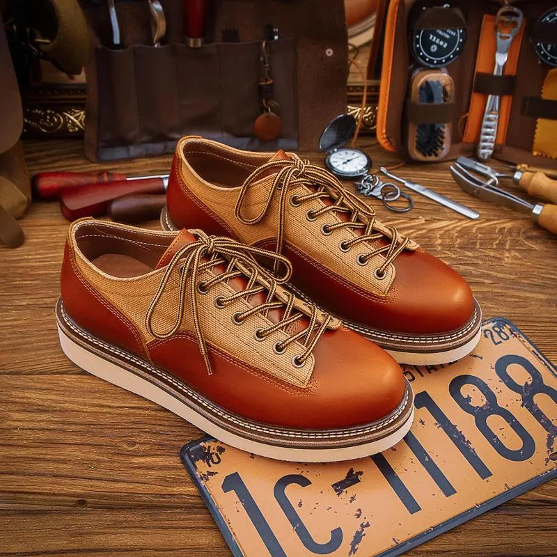 Luxury Handmade Vintage British Men Ankle Boots