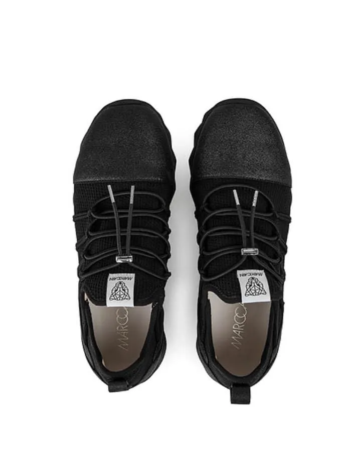 Marc Cain S Knitted Trainers in Black with Sparkly Detailing QB SH.03 M01