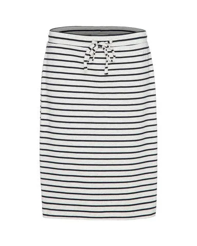 Mid Track Skirt- Chalk Marle/Ink
