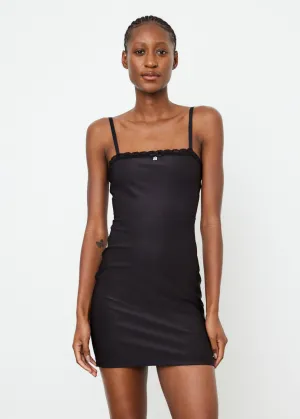 Mini Tube Dress with Lace Trim