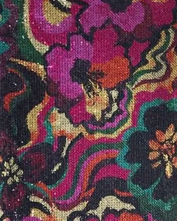 Nakia Sleeveless Sequin Midi Dress In Flora Groove Print | Flora Groove Print