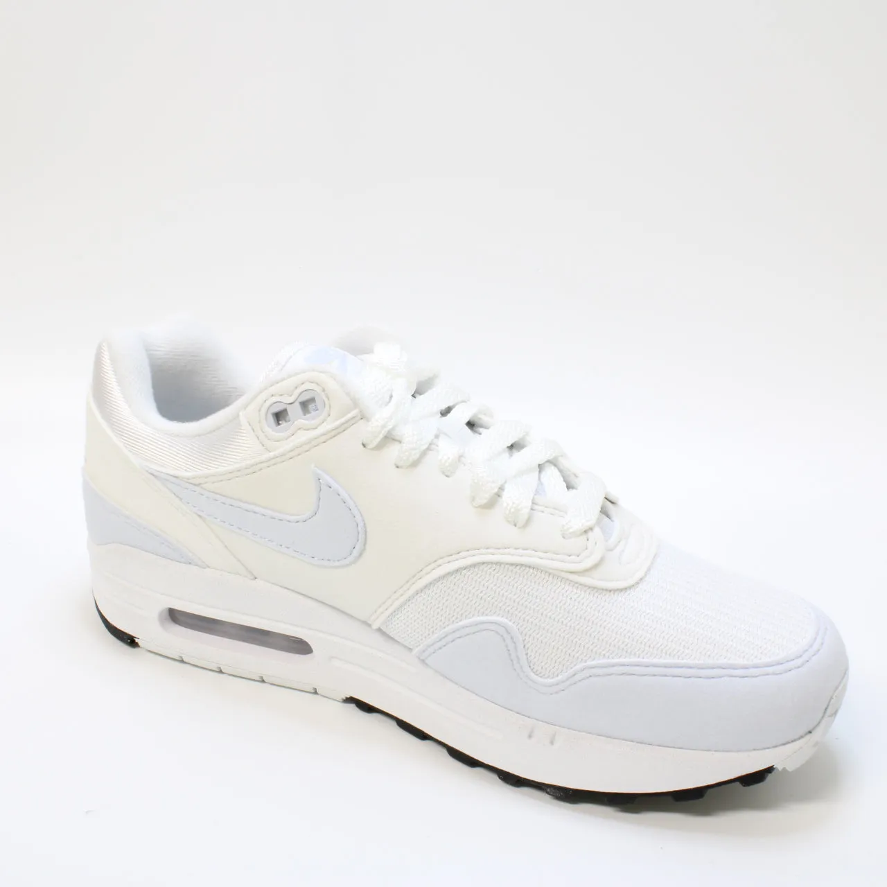 Nike Air Max 1 White Football Grey Platinum Tint Black Uk Size 5.5