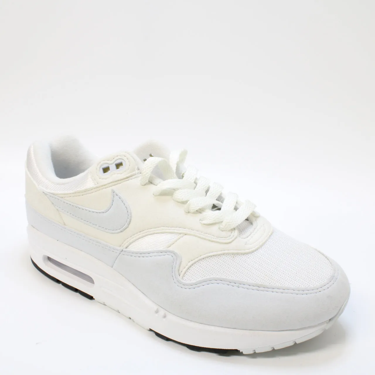 Nike Air Max 1 White Football Grey Platinum Tint Black Uk Size 5.5