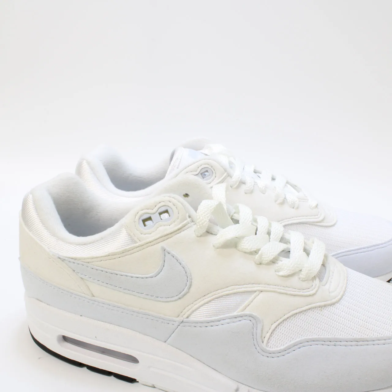 Nike Air Max 1 White Football Grey Platinum Tint Black Uk Size 5.5