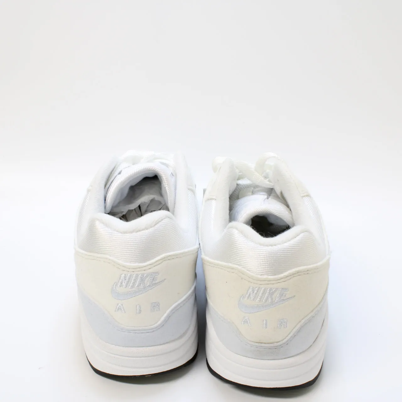 Nike Air Max 1 White Football Grey Platinum Tint Black Uk Size 5.5