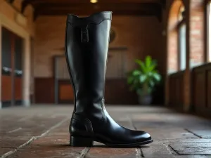 OMERO • Custom Fitted Bespoke Equestrian Horse Riding Boots • BLACK