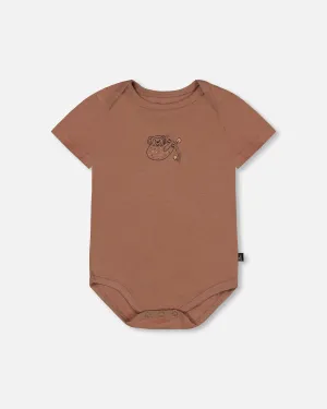Organic Cotton Onesie Brown