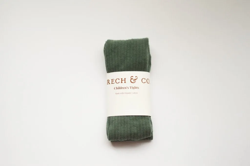 Organic Cotton Tights, Fern