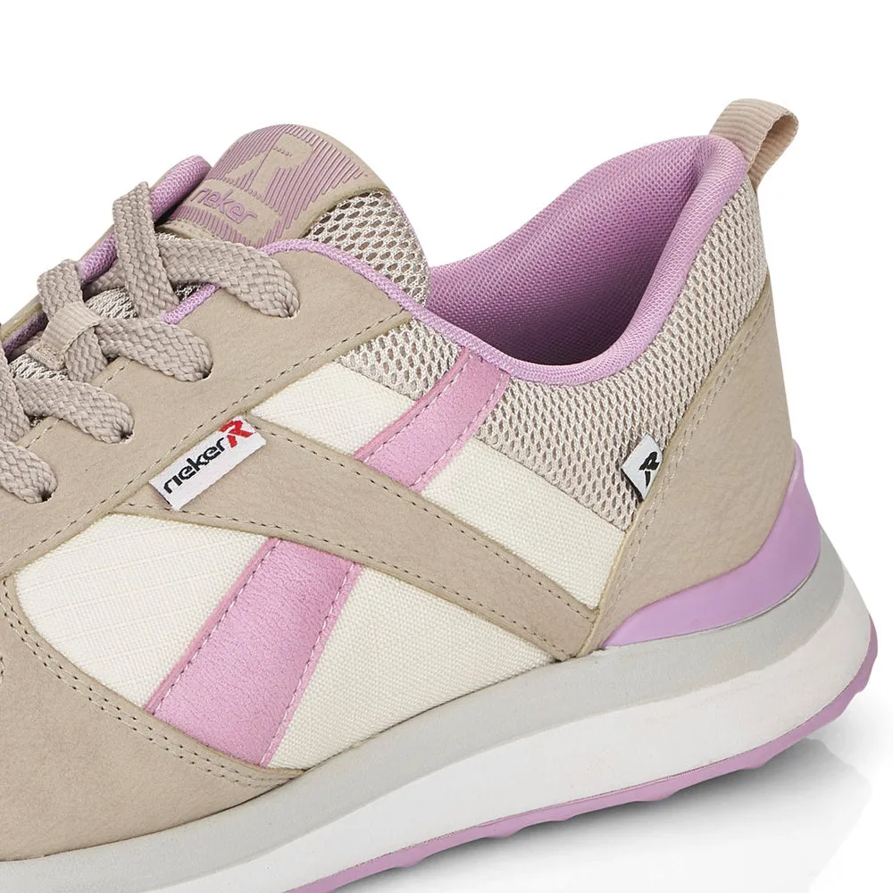 Rieker Ladies Retro Style Lace Sneaker
