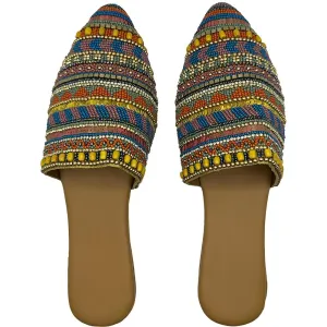 Striped Patterned Mules