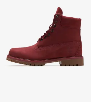 Timberland PREMIUM 6 IN WATERPROOF BOOT Men’s - BURGUNDY NUBUCK