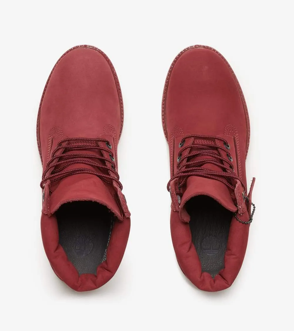 Timberland PREMIUM 6 IN WATERPROOF BOOT Men’s - BURGUNDY NUBUCK