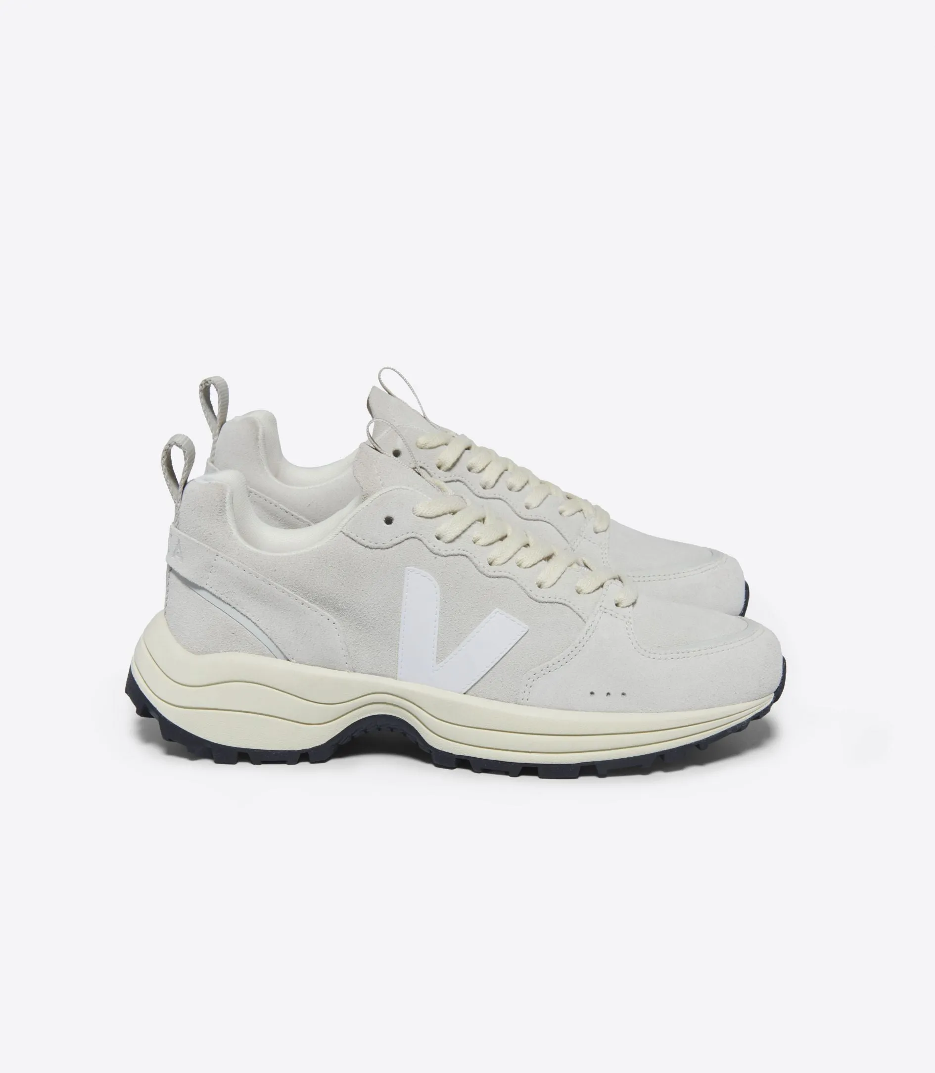 VEJA - Venturi Suede NATURAL WHITE