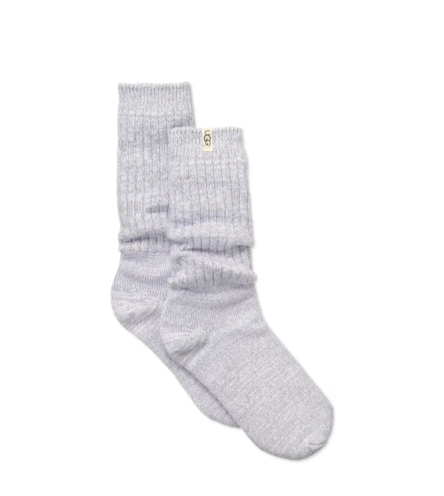Women’s Rib Knit Slouch Crew Socks – Cozy & Stylish
