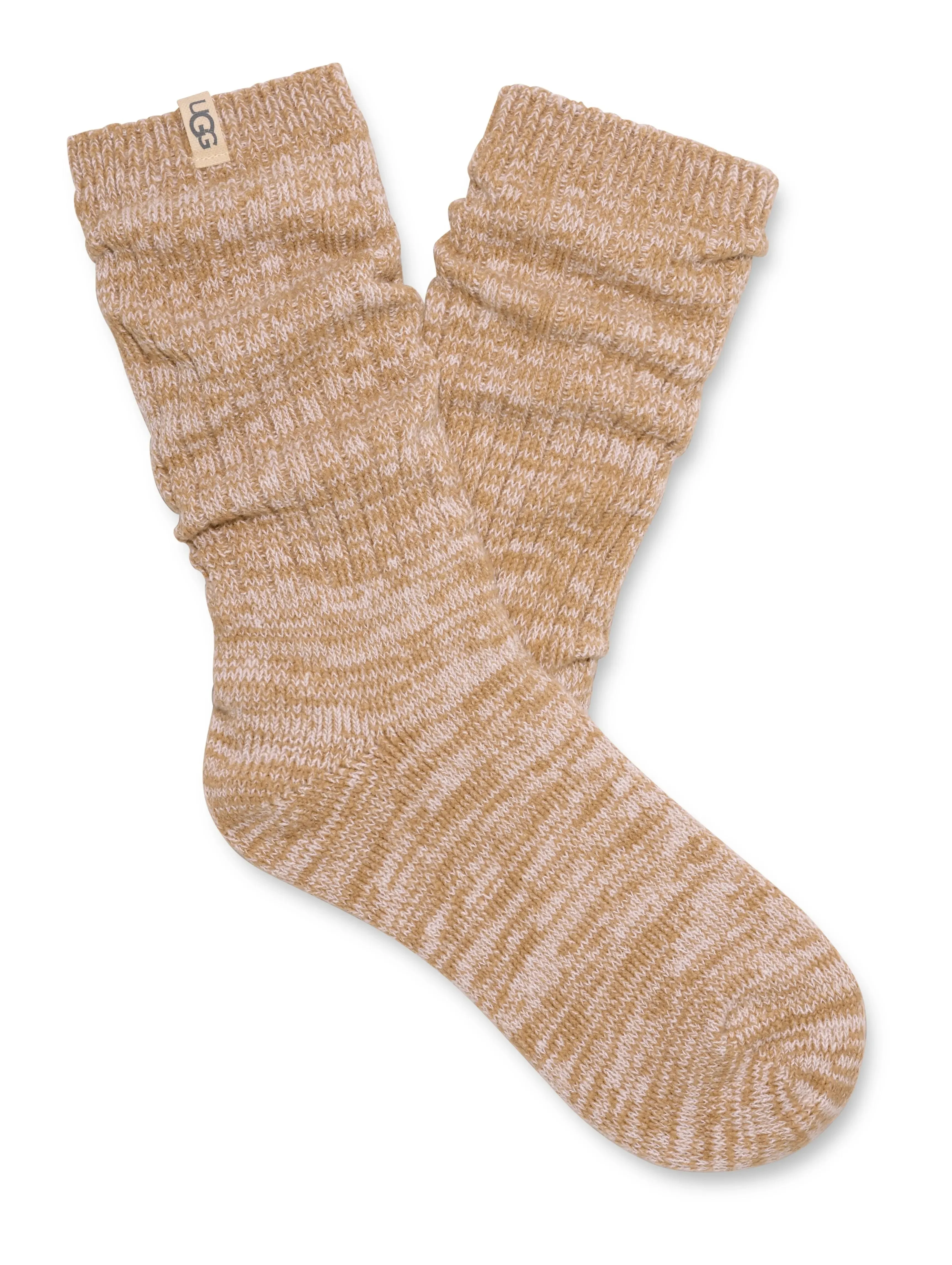 Women’s Rib Knit Slouch Crew Socks – Cozy & Stylish