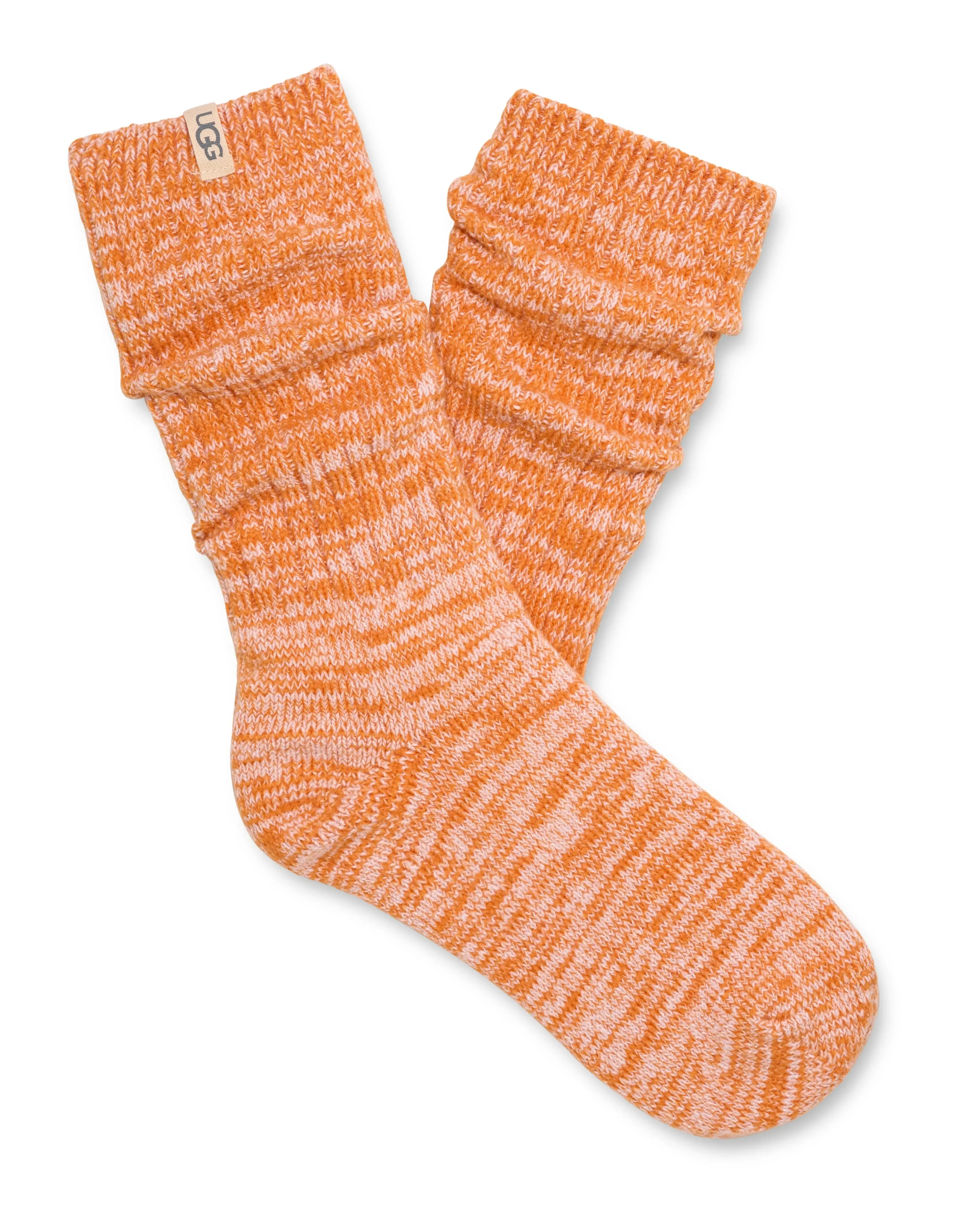 Women’s Rib Knit Slouch Crew Socks – Cozy & Stylish